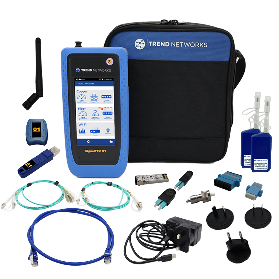 Contenu du kit Qualificateur Ethernet SignalTEK QT